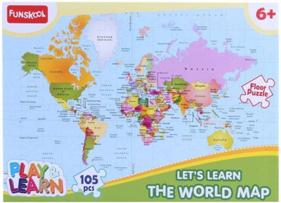 

Funskool World Map Puzzles(105 Pieces)