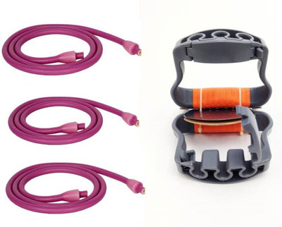 

Everlast 30lbs Latex Tube with Triple Handle Resistance Tube(Purple)