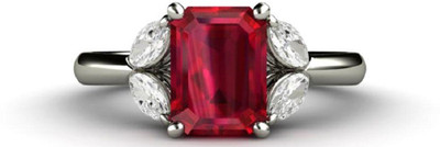 

ZEVRR Sterling Silver, Silver Cubic Zirconia, Swarovski Zirconia Platinum Plated Ring