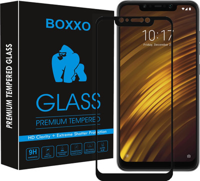 Boxxo Edge To Edge Tempered Glass for POCO F1(Pack of 1)