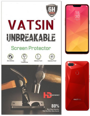 Vatsin Front and Back Screen Guard for OPPO A5, Oppo A3s, Realme 2(Pack of 1)