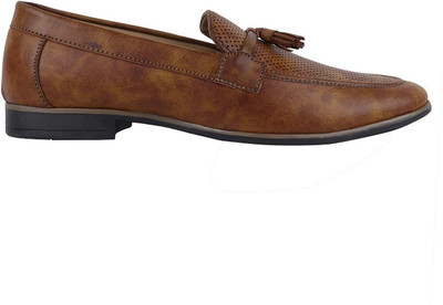 

legzar Men's Brown Leather Stylish Loafers- Loafers For Men(Brown