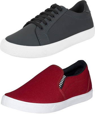 

Wwodcell Sneakers For Men(Grey, Red