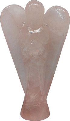 

Aldomin Rose Quartz (Stone Of Energy And Love) Healing Crystal Angel (3 Inches) Decorative Showpiece - 8 cm(Crystal, Pink)