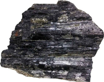 

Aldomin Black Tourmaline Healing Crystal Raw (100 To 150 Gram) Decorative Showpiece - 5 cm(Crystal, Black)