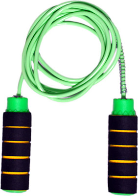 

PMG Wooden Handle Pvc Rope For Gym Training, Fitness & Workout Freestyle Skipping Rope(Green, Length: 65 inch)