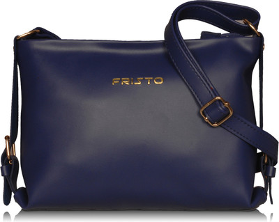 

Fristo Women Formal Blue PU Sling Bag