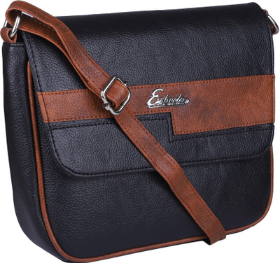 

ESBEDA Women Casual Black PU Sling Bag
