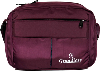 

GRANDIOSE Men Casual, Formal, Sports Maroon Nylon Sling Bag