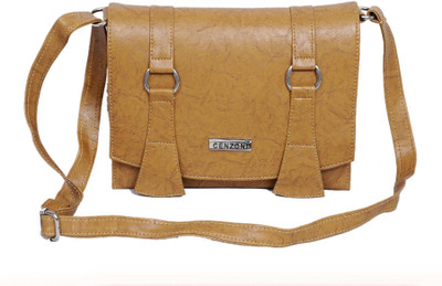 

Cenzoni Women Casual Beige PU Sling Bag