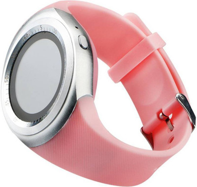 

MI-STS Y1 Smartwatch Support Sim Card and SD Card Smartwatch(Pink Strap Free Size)