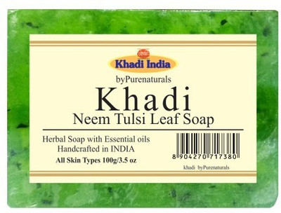 

Khadi byPurenaturals Neem Tulsi Leaf Soap (1x4 Gift Pack)(400 g, Pack of 4)