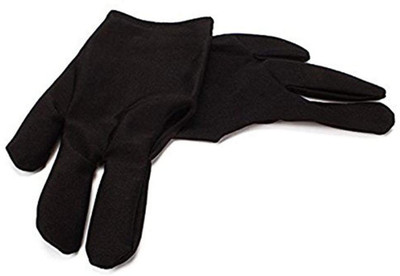 serveuttam 3 Fingers Billiards Glove Snooker Cue Billiard Glove Pool Accessory Billiard Cue Billiard Gloves (Free Size, Black)