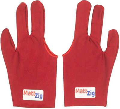 

MattZig Two Pcs of Pool Snooker Billiard Gloves (, Red