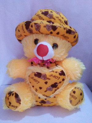 

ARC Soft Teddy Bear with Cap and heart - 45 cm(Beige)