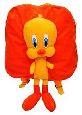 

shah brothers enterprises Premium Orange Tweety Full Character Kids School Bag - 36 cm(Orange)