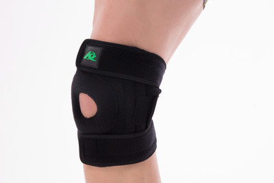 

Ragefrenzy Knee Brace with Open Patella Knee Support (Free Size, Black)