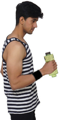

MOJOPANDA Wrist Band Wool & Silk Yarn (95%) & Lycra (5%) Wrist Support(Black
