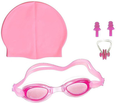 

Keyways SWIMMING COMBO COLOR PINK Swimming Cap(Pink, Pack of 1)