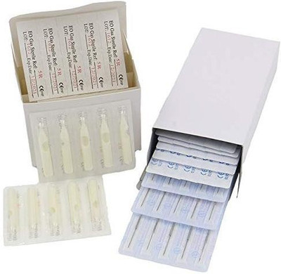 

Tattoo Gizmo (5RL +5RT) Disposable Round Liner Tattoo Needles(Pack of 50)