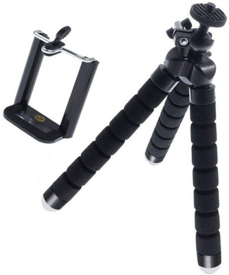 

LIFEMUSIC 360Â° ROTATABLE FLEXIBLE OCTOPUS STAND WITH EASY LOCK For all Smartphones and Video Cameras Tripod Tripod(Multicolor, Supports Up to 1000)