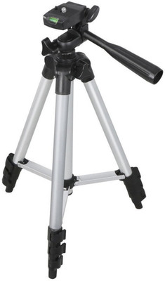 

Being Trendy BT-11 Tripod-3110 Portable Adjustable Aluminum Lightweight Camera Stand With Three-Dimensional Head & Quick Release Plate Tripod(Black, Silver, Supports Up to 1500)