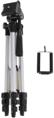 

LIFEMUSIC Tripod - 3110 Portable & Foldable Camera - Mobile Tripod With Mobile Clip Holder Bracket , Fully Flexible Mount Cum Tripod , Standwith Three-dimensional Head & Fast Release Plate Only Tripod(Multicolor, Supports Up to 3000 g)