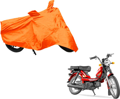 AUTO PEARL Two Wheeler Cover for TVS(Heavy Duty Super XL, Orange)