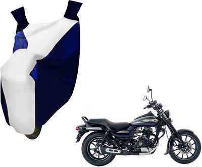 AUTO PEARL Two Wheeler Cover for Bajaj(Avenger 150 Street, White, Blue)