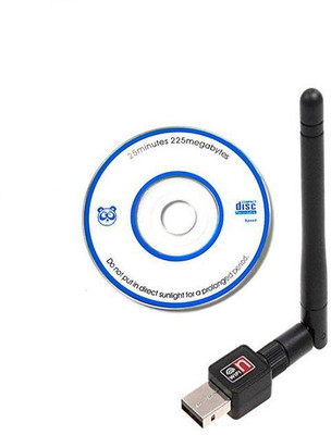 

TrustEdge Wifi 600Mbps USB WiFi Dongle Wireless Adapter 802.11n/g/b with Antenna - Black USB Adapter(Black)