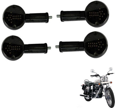 MOCKHE Front, Rear LED Indicator Light for Royal Enfield(White)