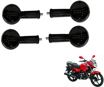 MOCKHE Front, Rear LED Indicator Light for Hero Glamour FI(White)