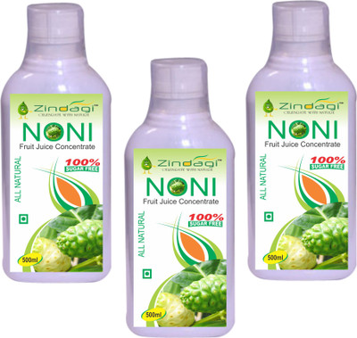 

Zindagi Noni Juice - Sugarfree Noni Fruit Juice - Natural Health Drink(500 ml)