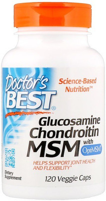 

Doctor's Best Glucosamine Chondroitin MSM with OptiMSM, 120 Veggie Caps DRB-00080(120 No)
