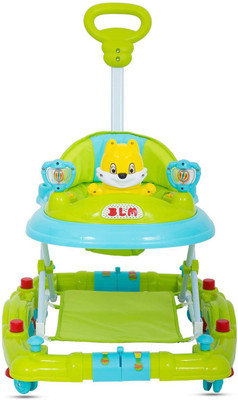

Baybee Musical Walker & Rocker With Parent Rod(Green)