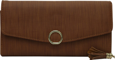 

Cidky Women Brown Artificial Leather Wrist Wallet(4 Card Slots), Trendy brown
