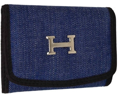 

FERRET Men Casual Blue Artificial Leather, Genuine Leather Wallet(5 Card Slots)