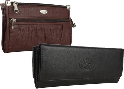 

Element Cart Women Casual Brown, Black Artificial Leather Wallet(5 Card Slots), Black;brown