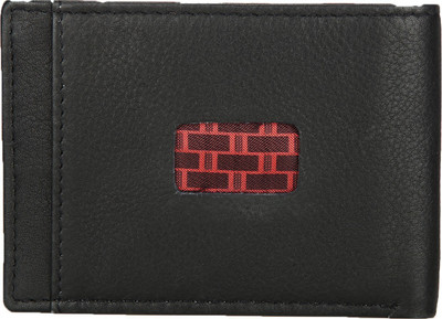 

FOLIGNO Men Black Genuine Leather Wallet(6 Card Slots)