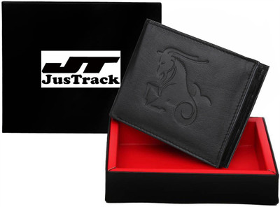 

JusTrack Men Casual Black Genuine Leather Wallet(1 Card Slot)