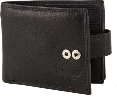 

Accezory Men Black Genuine Leather Wallet(9 Card Slots)