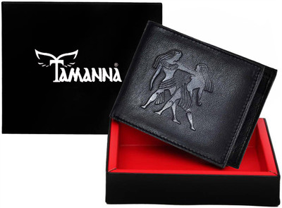

Tamanna Men Casual Black Genuine Leather Wallet(5 Card Slots)