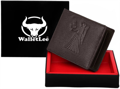 

WalletLee Men Casual Brown Genuine Leather Wallet(1 Card Slot)