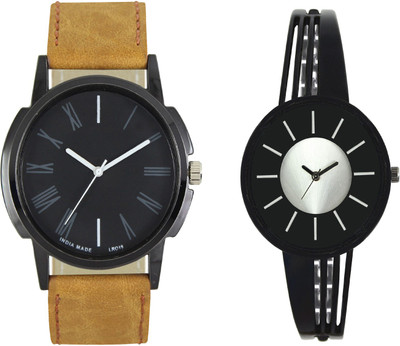 

Shocknshop LR19_212 Designer Analog Chain Strap Couple Watch - For Men & Women