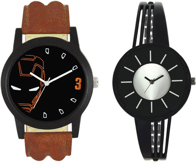 

Shocknshop LR04_212 Designer Analog Chain Strap Couple Watch - For Men & Women