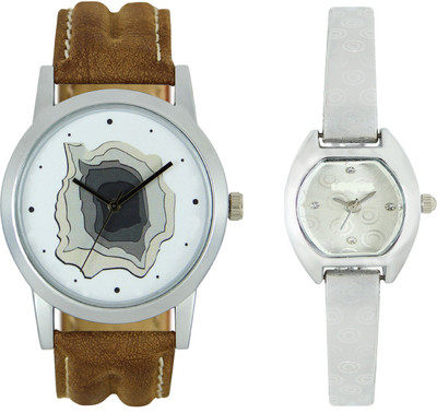 

Shocknshop LR09_219 Designer Analog Chain Strap Couple Watch - For Men & Women