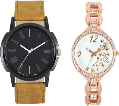 

Shocknshop LR19_210 Designer Analog Chain Strap Couple Watch - For Men & Women