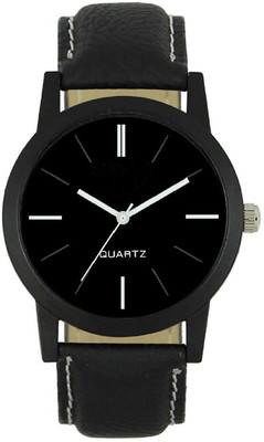 

TESLO Analouge Black Dial And Leather strap Wrist Watch formal , casual , party wedding , Quartz WATCH for man and boys Special Collection Of Stylish Watch For Men and boys Watch - For Men