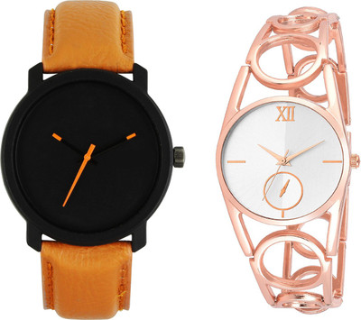 

Shocknshop LR20_213 Designer Analog Chain Strap Couple Watch - For Men & Women
