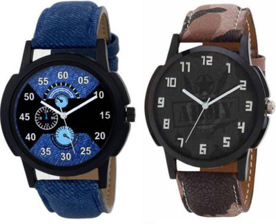 

PMAX LEATHER BLUE AND ARMY NEW STYLISH FOR Watch - For Men